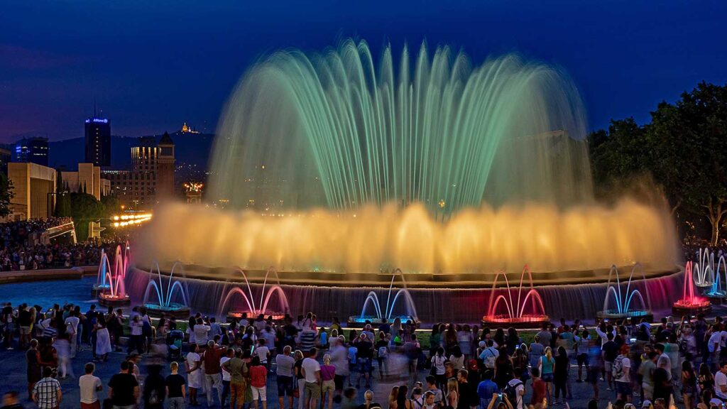 la fontaine dansante de Montjuic