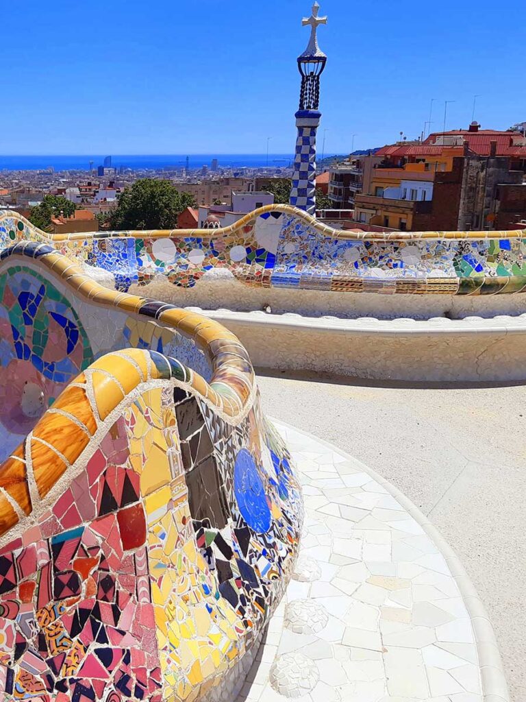 Park guell vue d'en haut