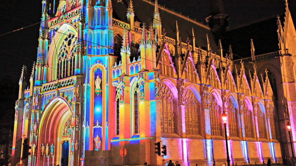 Le sablon la nuit bruxelles