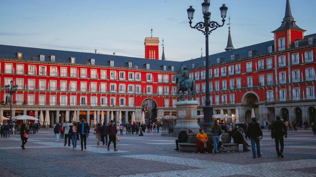 la place de Mayor à Madrid