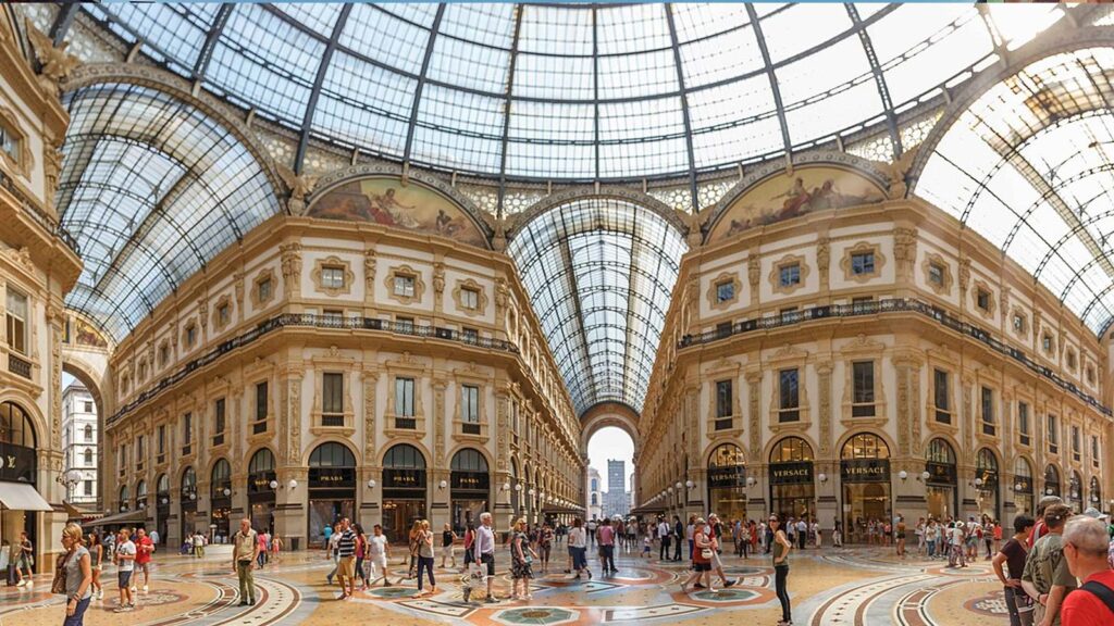 Galerie de boutiques de luxe milan