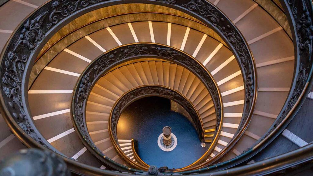 Escaliers des musées du vatican