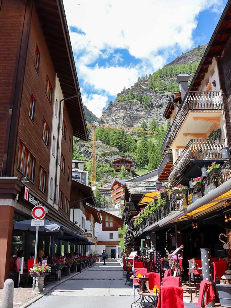 les ruelles du village de Zermatt