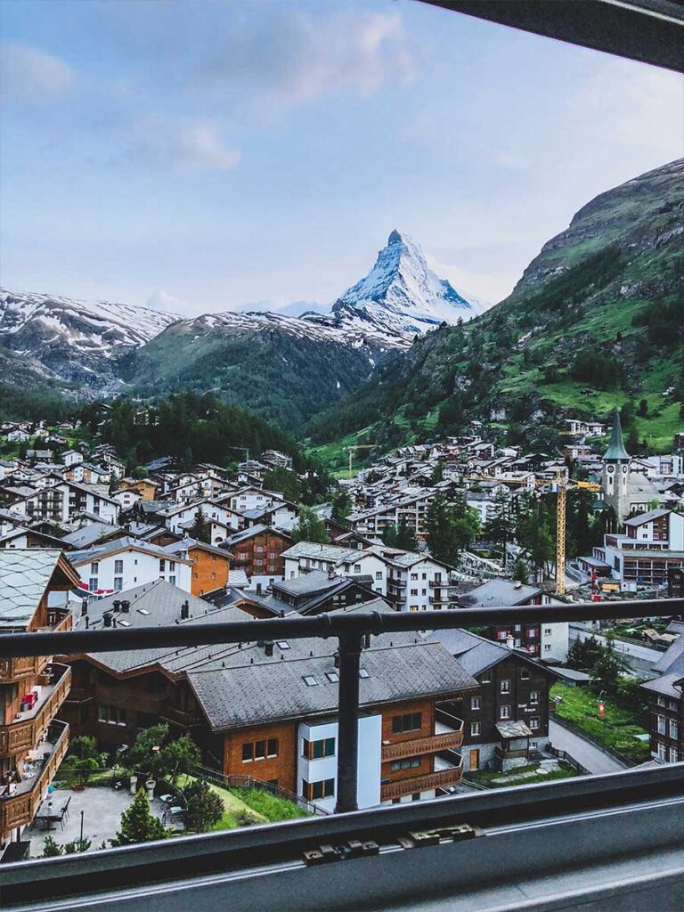 Zermatt vu du ciel